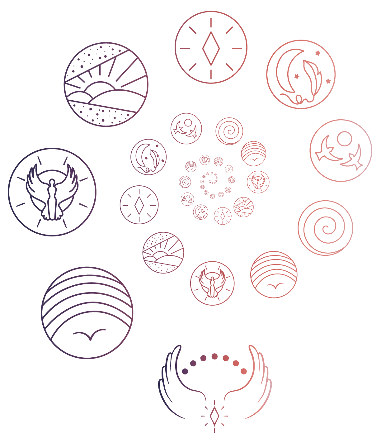 Spirale Crystal Métamorphose pour transformation intérieure